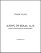 A Song of Texas. 11, 8. SATB choral sheet music cover